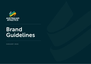 澳大利亚Australian Athletics田径赛活动logo规范手册