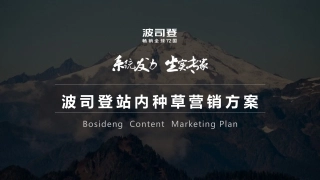 波司登品牌站内种草营销方案