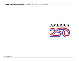 美国United States Semiquincentennial独立250周年纪念活动VI手册