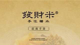 发财米手作糖水品牌手册