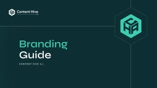 美国Content Hive AI服务商品牌logo规范手册