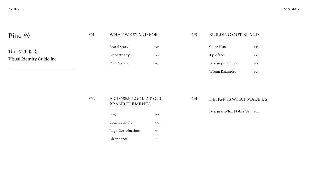 中国台湾BAR PINE松酒吧VI手册_第3页