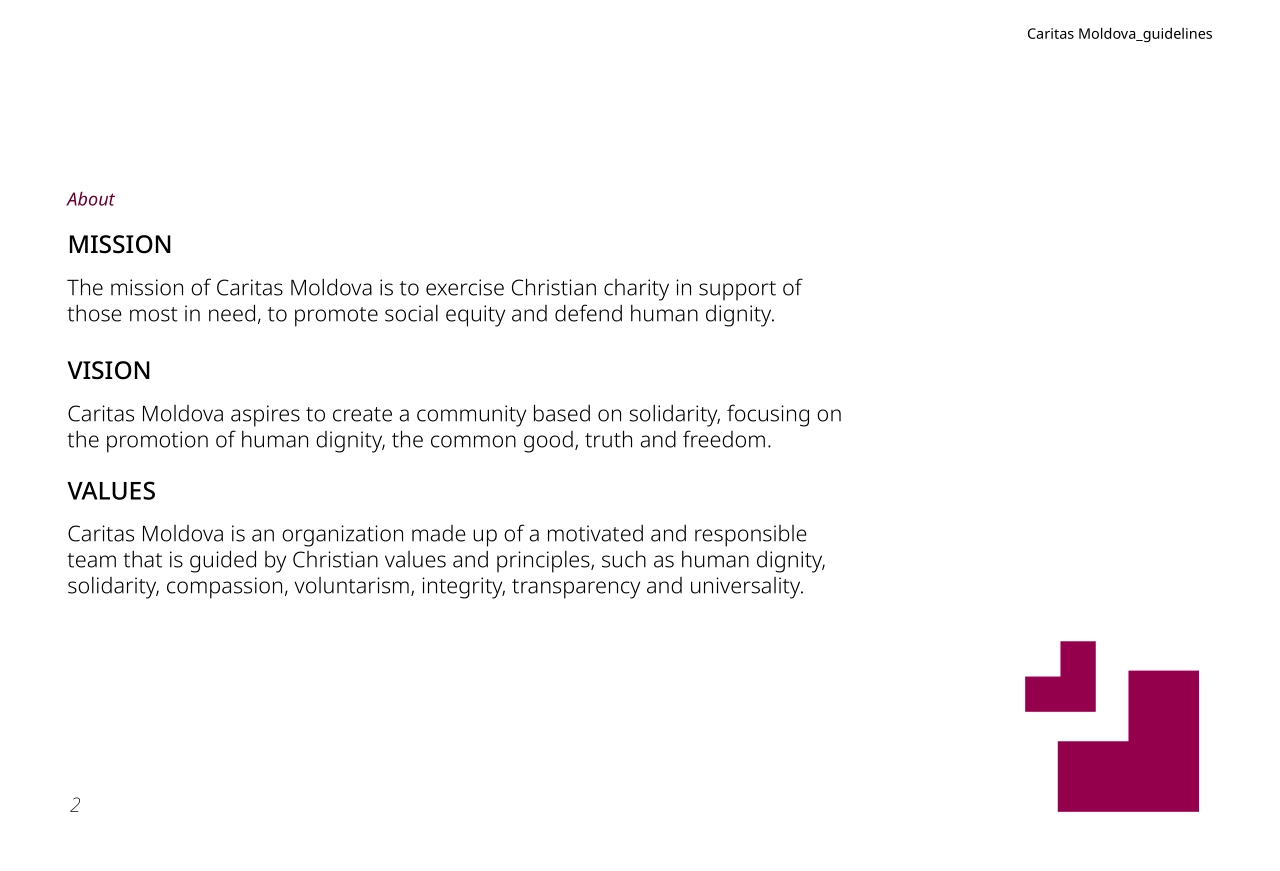 摩尔多瓦CARITAS明爱慈善会视觉规范手册_第2页